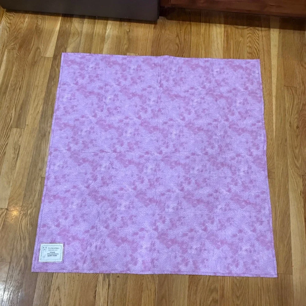Ozark Piecemakers‎ Quilt Guild Handmade Fairy Floral Patchwork Baby Quilt Purple